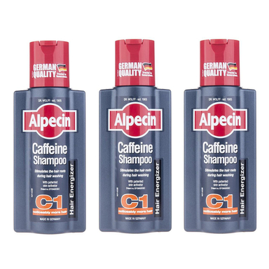 شامپو مو آلپسین (Alpecin) مدل C1 Caffeine حجم 250 میلی‌ لیتر بسته 3 عددی