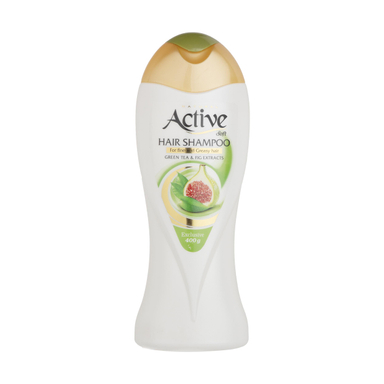 شامپو مو اکتیو (Active) مدل Green Tea & Fig Extracts وزن 400 گرم