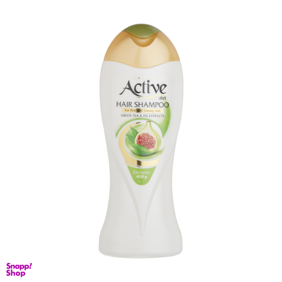 شامپو مو اکتیو (Active) مدل Green Tea & Fig Extracts وزن 400 گرم