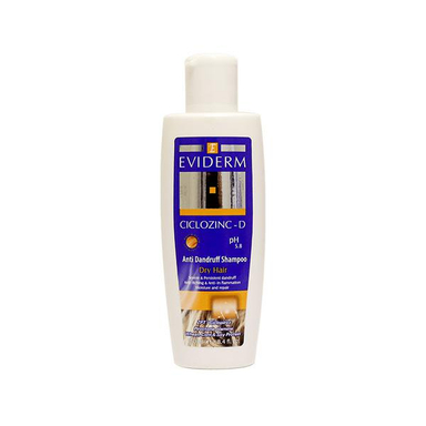 شامپو مو اویدرم (Eviderm) مدل Ciclozinc-D حجم 250 میلی‌لیتر