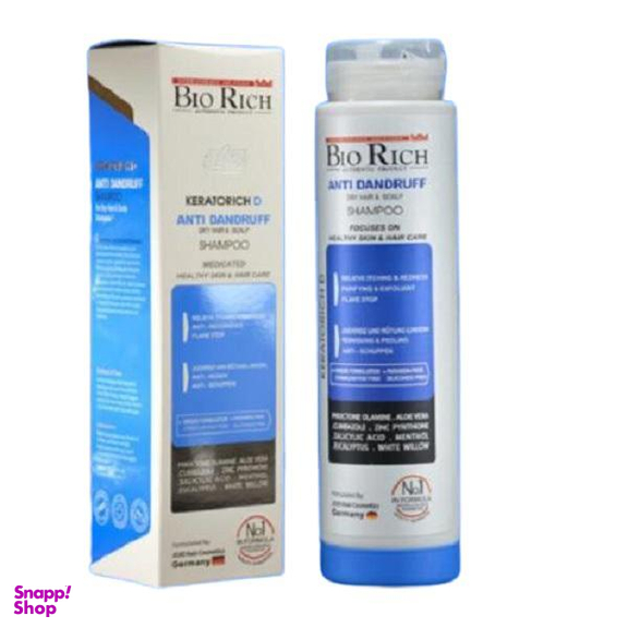شامپو مو بایو ریچ (Bio rich) مدل Anti Dandruff D حجم 250 میلیلیتر