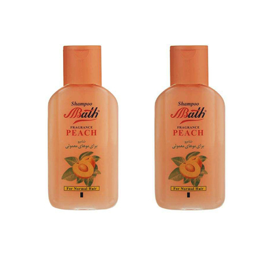 شامپو مو بس (Bath) مدل Peach وزن 280 گرم بسته 2 عددی