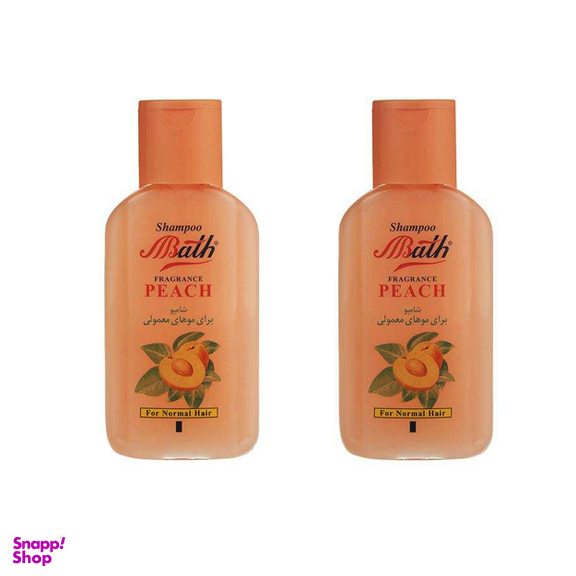 شامپو مو بس (Bath) مدل Peach وزن 280 گرم بسته 2 عددی