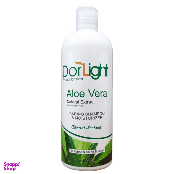 شامپو مو دورلایت (Dorlight) مدل Aloe vera حجم 400 میلی‌لیتر