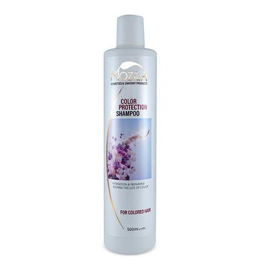 شامپو مو رنگ شده موزیلا (Mozila) مدل Pomegranate و Aloe vera حجم 500 میلی‌لیتر