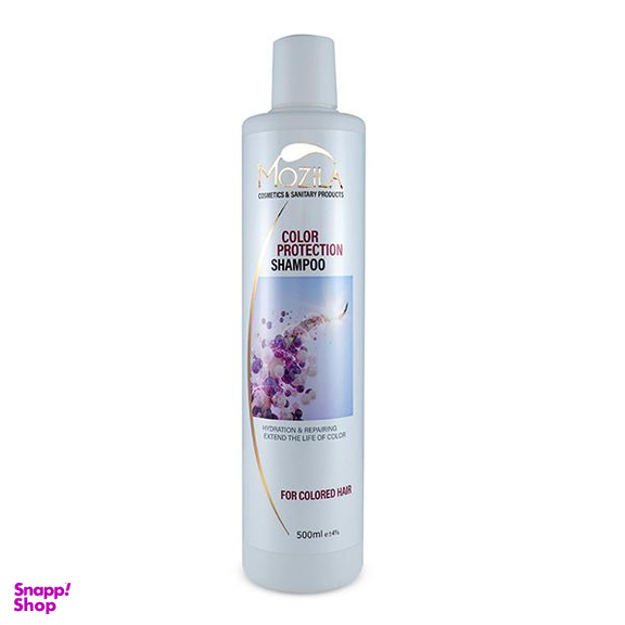 شامپو مو رنگ شده موزیلا (Mozila) مدل Pomegranate و Aloe vera حجم 500 میلی‌لیتر