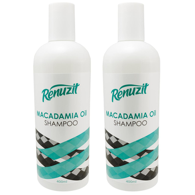 شامپو مو رینوزیت (Renuzit) مدل MACADAMIA OIL حجم 400 میلی‌لیتر بسته 2 عددی