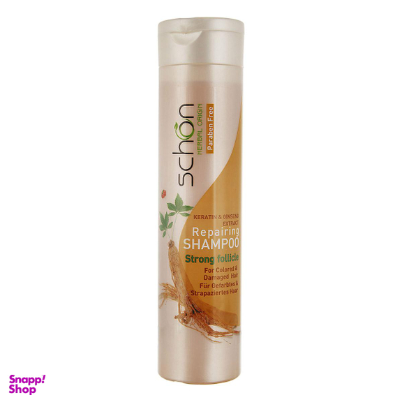 شامپو مو شون (Schon) مدل Keratin و Ginseng حجم 400 میلی‌لیتر