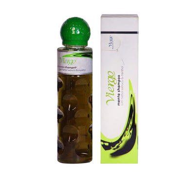شامپو مو ضد شوره ویرگو (Viergo) مدل menta حجم 230 میلیلیتر