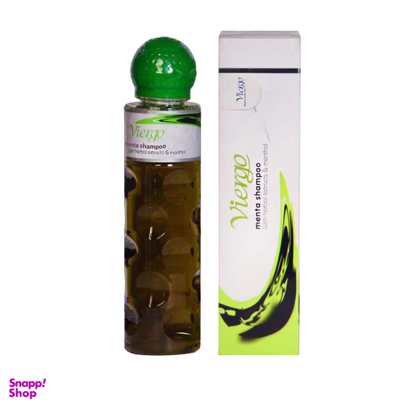 شامپو مو ضد شوره ویرگو (Viergo) مدل menta حجم 230 میلیلیتر