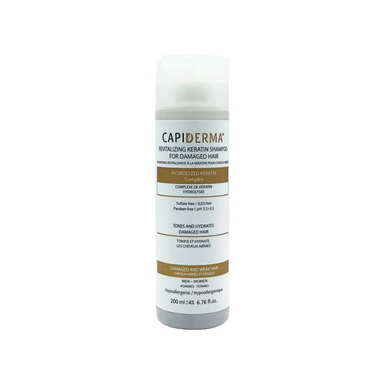 شامپو مو کپیدرما (Capiderma) مدل Keratin حجم 200 میلی‌لیتر