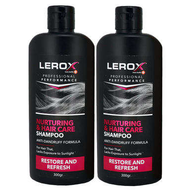 شامپو مو لروکس (Lerox) مدل Nurturing Hair Care حجم 300 میلی‌لیتر بسته 2 عددی