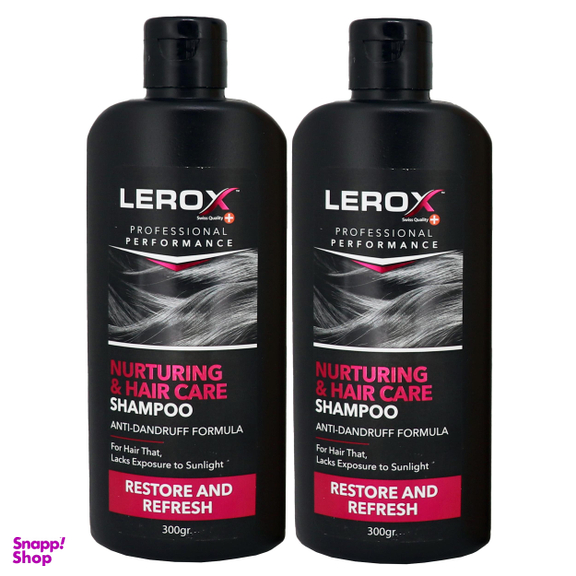 شامپو مو لروکس (Lerox) مدل Nurturing Hair Care حجم 300 میلی‌لیتر بسته 2 عددی