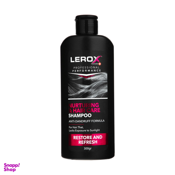 شامپو مو لروکس (Lerox) مدل Nurturing و Hair Care حجم 300 میلی‌لیتر