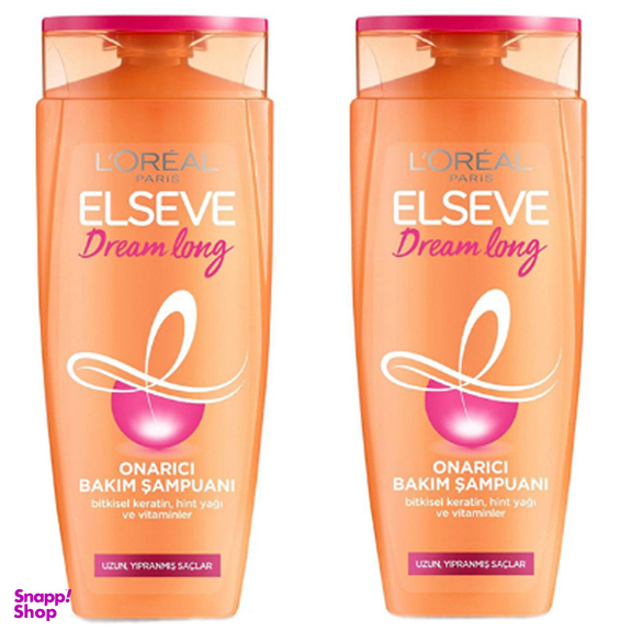 شامپو مو لورآل (Loreal) سری ELSEVE مدل DREAM LONG حجم 450 میلیلیتر بسته 2 عددی