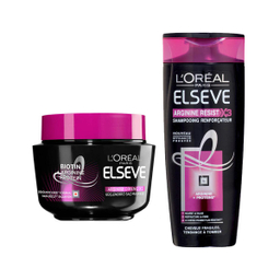 شامپو مو لورآل (Loreal) مدل Arginine Resist X3 حجم 520 میلی‌لیتر به همراه ماسک مو حجم 300 میلی‌لیتر