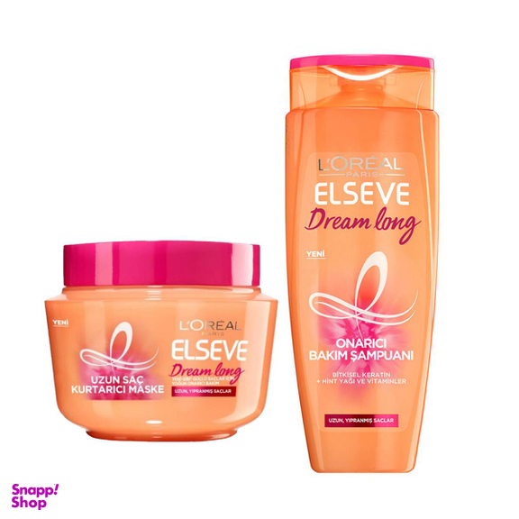 شامپو مو لورآل (Loreal) مدل Dream Long حجم 520 میلی لیتر به همراه ماسک مو حجم 300 میلی لیتر