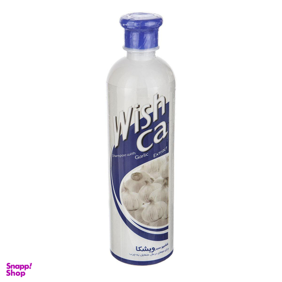 شامپو مو ویشکا (Wishca) مدل Garlic حجم 600 میلی‌لیتر