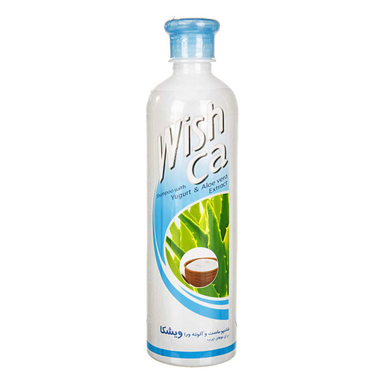 شامپو مو ویشکا (Wishca) مدل ماست و Aloe vera حجم 600 میلی‌لیتر