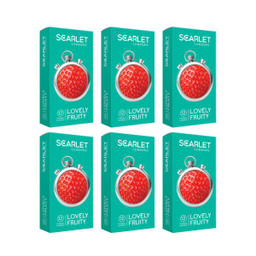 کاندوم اسکارلت (Scarlet) مدل LOVELY FRUITY بسته 6 عددی
