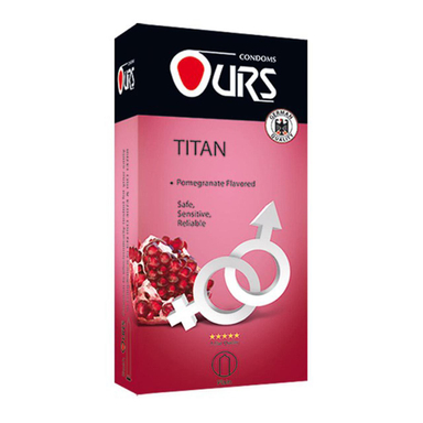 کاندوم اورز (Ours) مدل Titan بسته 12 عددی