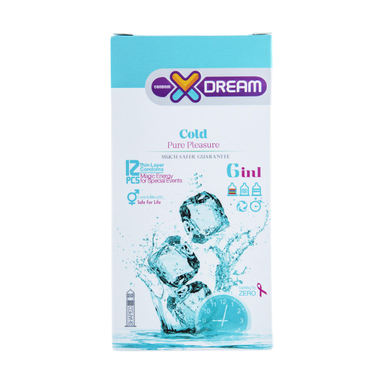 کاندوم ایکس دریم (X Dream) مدل Cold بسته 12 عددی