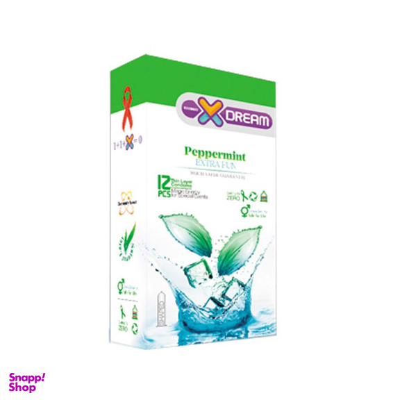 کاندوم ایکس دریم (XDream) مدل Peppermint بسته 12 عددی