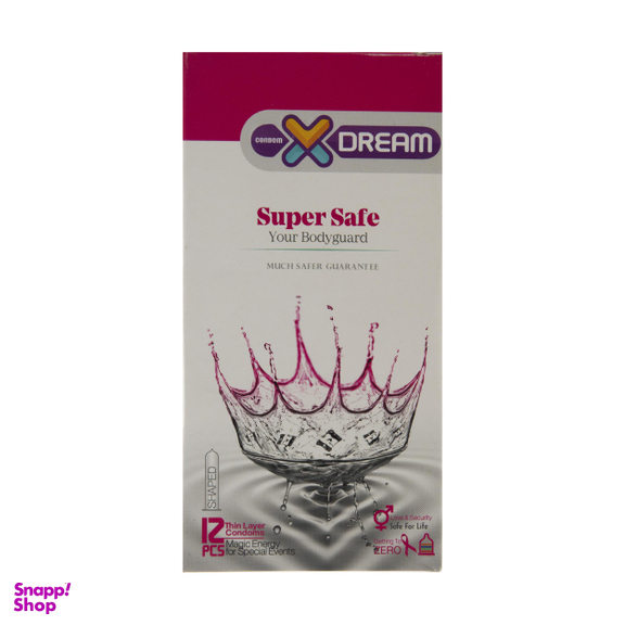 کاندوم ایکس دریم مدل Super Safe بسته 12 عددی