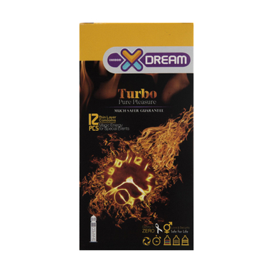 کاندوم ایکس دریم (XDream) مدل Turbo بسته 12 عددی
