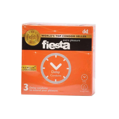 کاندوم تاخیری فیستا (Fiesta) مدل Delay بسته 3 عددی