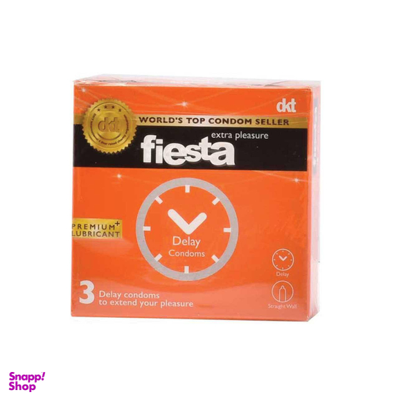 کاندوم تاخیری فیستا (Fiesta) مدل Delay بسته 3 عددی