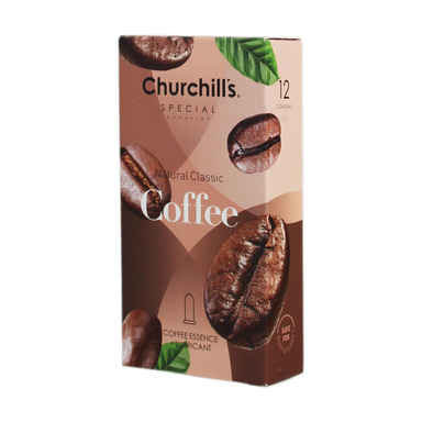 کاندوم چرچیلز (Churchill's) مدل Coffee بسته 12 عددی