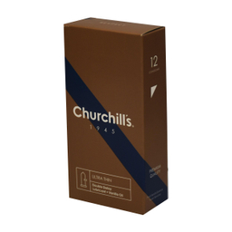 کاندوم چرچیلز (Churchill's) مدل Ulitra Thin Double delay بسته 12 عددی