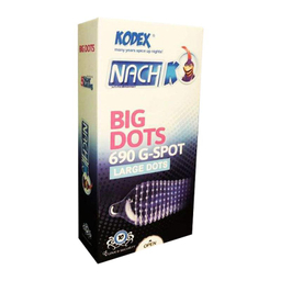 کاندوم خاردار ناچ کدکس مدل Big Dots بسته 10 عددی