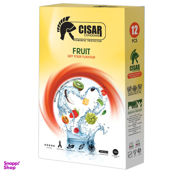 کاندوم سزار (Cisar) مدل Fruit بسته 12 عددی