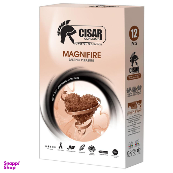 کاندوم سزار (Cisar) مدل Magnifier بسته 12 عددی