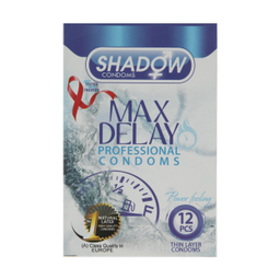 کاندوم شادو (Shadow) مدل Max Delay بسته 12 عددی