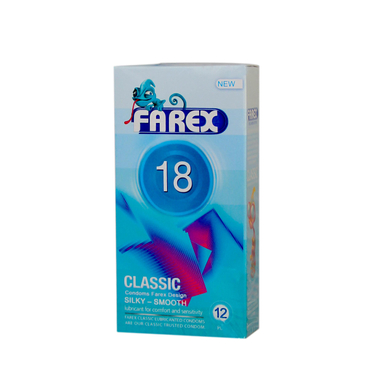کاندوم فارکس (Farex) مدل Classic 18 بسته 12 عددی