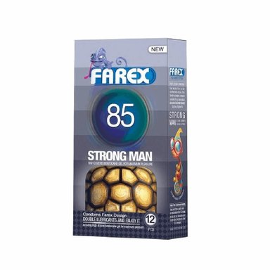 کاندوم فارکس (Farex) مدل Strong Man 85 بسته 12 عددی