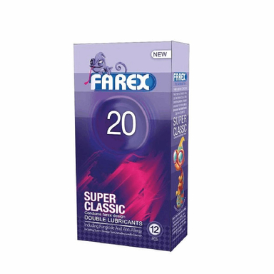 کاندوم فارکس (Farex) مدل Super Classic 20 بسته 12 عددی