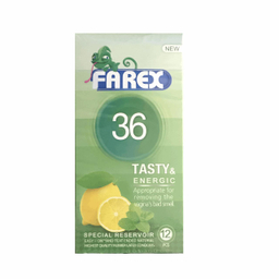 کاندوم فارکس (Farex) مدل Tasty 36 بسته 12 عددی