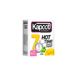 کاندوم کاپوت (Kapoot) مدل Hot Time 7 بسته 3 عددی