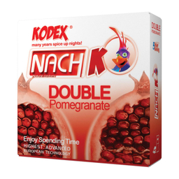 کاندوم ناچ کدکس (Nach Kodex) مدل Double Pomegranate بسته 3 عددی