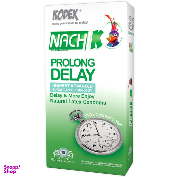 کاندوم ناچ کدکس مدل Prolong Delay بسته 12 عددی