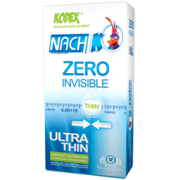 کاندوم ناچ کدکس (Nach Kodex) مدل Zero Invisible بسته 12 عددی