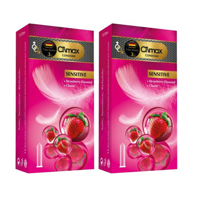کاندوم کلایمکس (Climax) مدل Sensitive 3 بسته 2 عددی