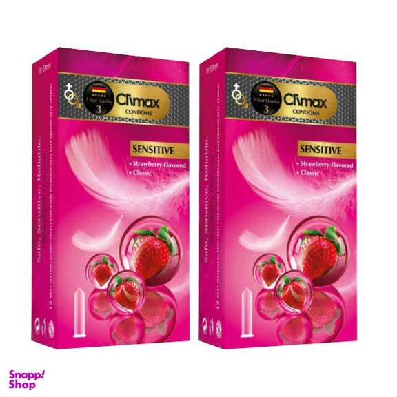 کاندوم کلایمکس (Climax) مدل Sensitive 3 بسته 2 عددی