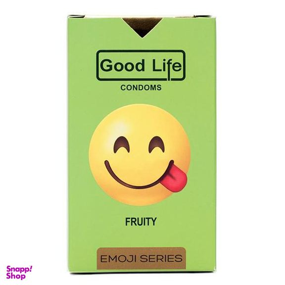 کاندوم گودلایف (Good life) سری ایموجی مدل Fruity بسته 6 عددی