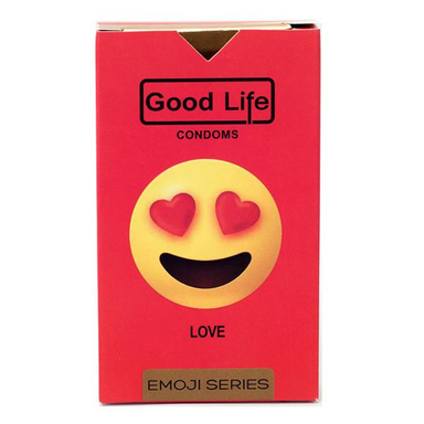 کاندوم گودلایف (Good life) سری ایموجی مدل Love بسته 6 عددی