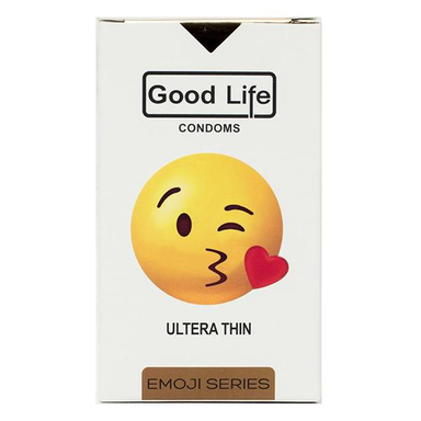 کاندوم گودلایف (Good life) سری ایموجی مدل Ultera Thin بسته 6 عددی